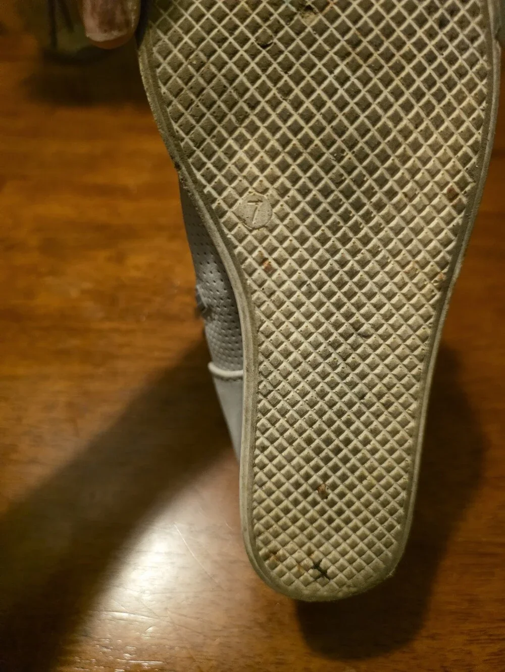 CCOCCI Light Gray Perforated Wedge Sneaker Booties